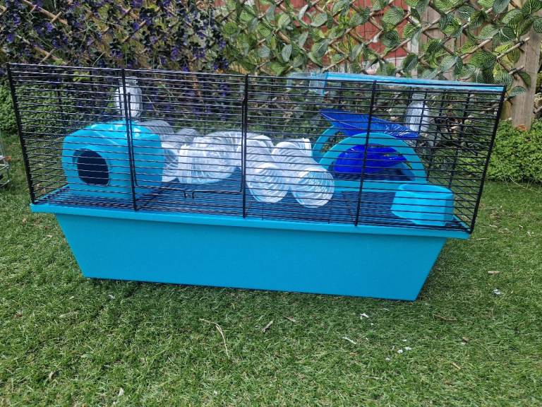 Hamster cage with accessories 