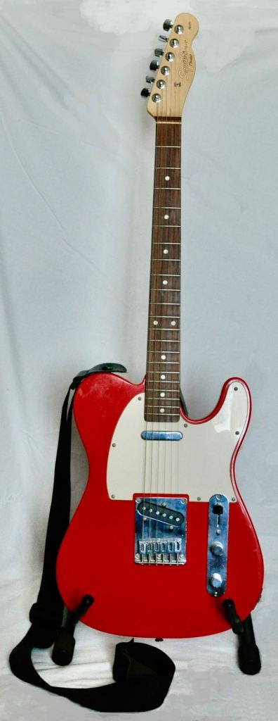 Squier Telecaster, Marshall Amp and Stand
