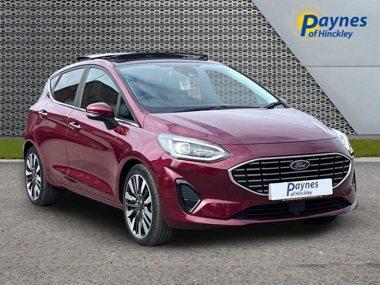 2022 Ford Fiesta Titanium Vignale 5dr 1.0 125ps AUTO Beautiful Berry Red LOW MLS