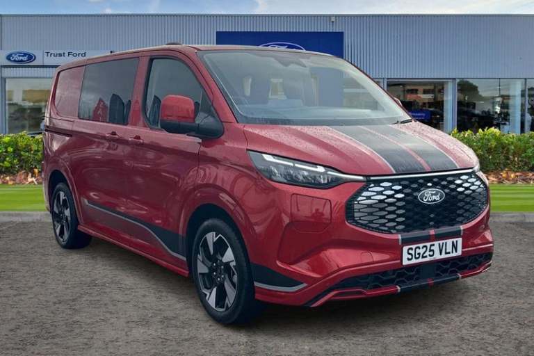 2025 Ford E-Transit 320 Sport AUTO L1 SWB Double Cab In Van 65kWh 218ps Low Roof Automatic Combi ...