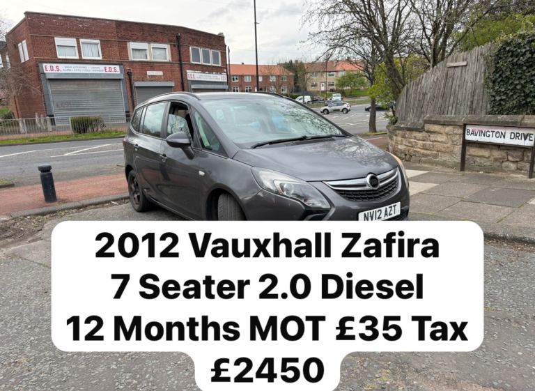 2012 Vauxhall Zafira 7 Seater 2.0 Diesel £35 Tax 5 Door 136K 12 Months MOT