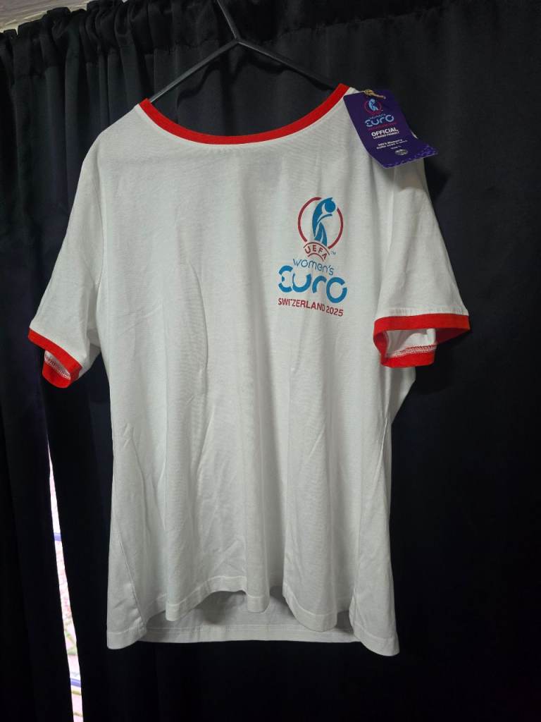 image for UEFA Women’s Euro 2025 Switzerland – Official Licensed T-Shirt (Women’s Medium)