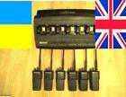 MOTOROLA DP4400E VHF X 6 + 6 IMPRES BATTERYS/CHARGER.USED BY UKRAINE MILITARY