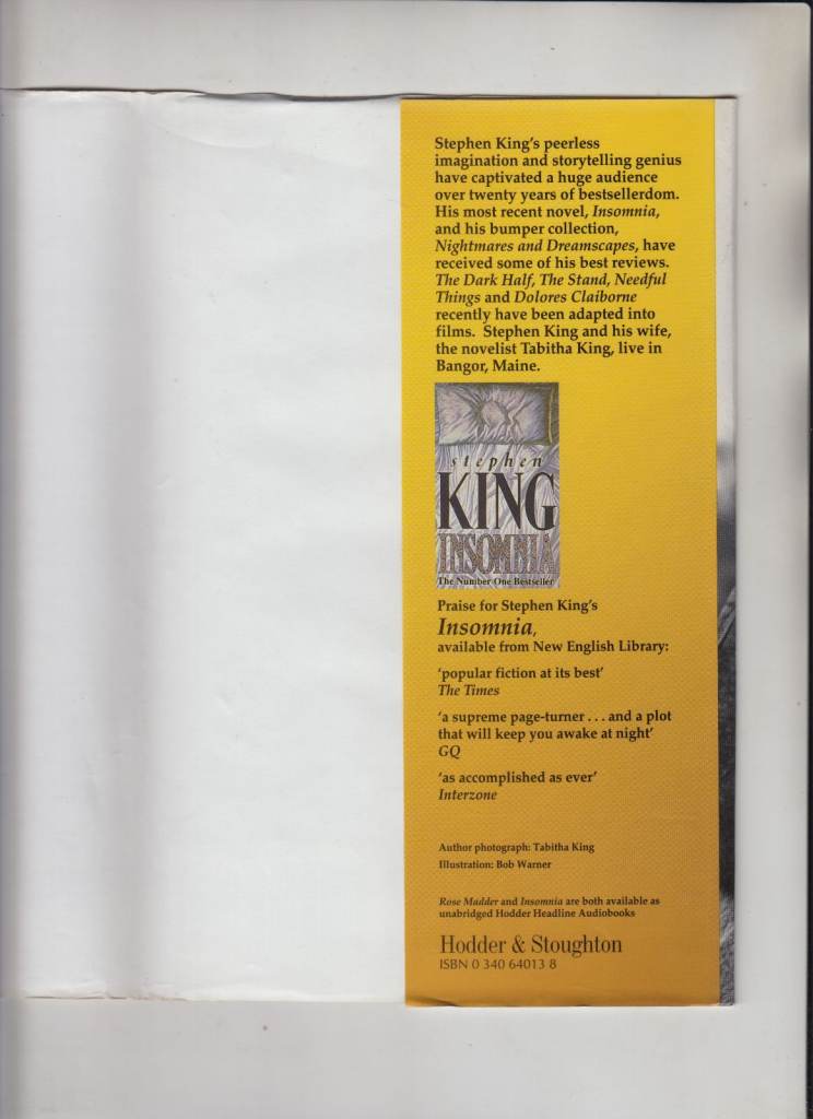 Two Stephen King Books. Wolves of the Calla, Rose Madder.