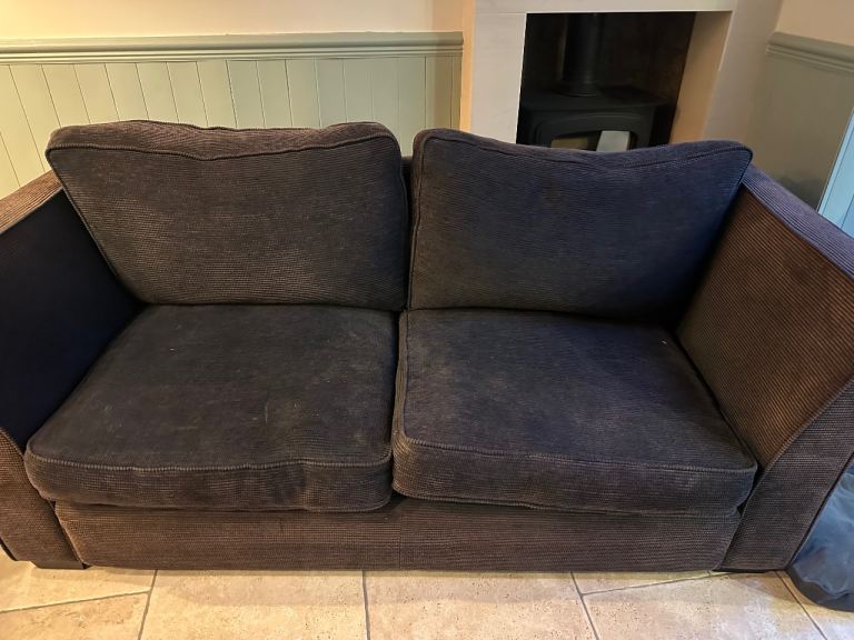 Grey two/three seater sofa