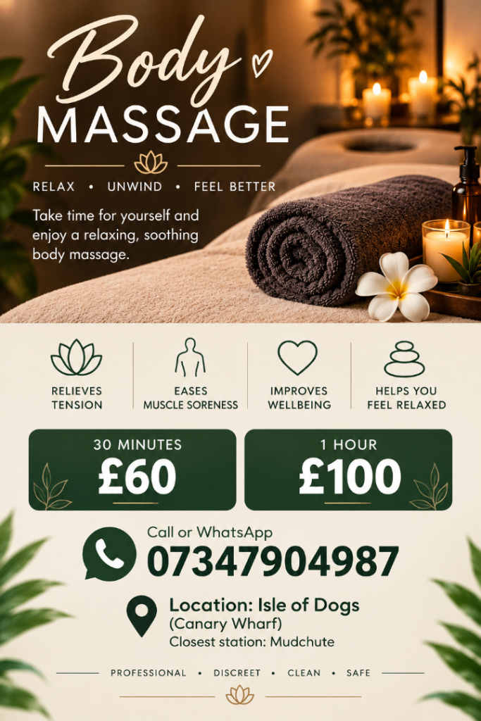 Body Massage - Isle of dogs 