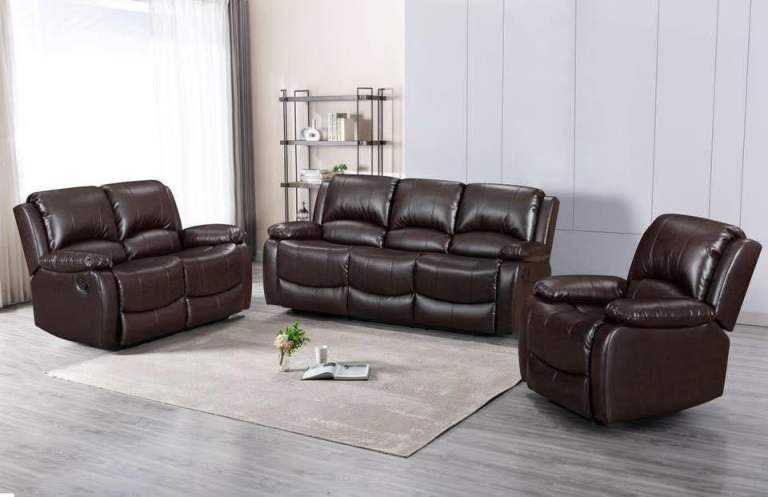 🚚 Premium Roma Recliner Cupholder Sofa Corner & 3+2 Real Leather 25% OFF Booking Open