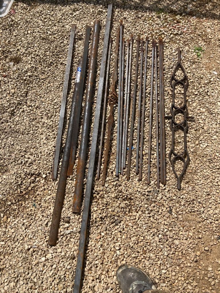 Selection of handrail parts / gate ( welder engineer etc tools)