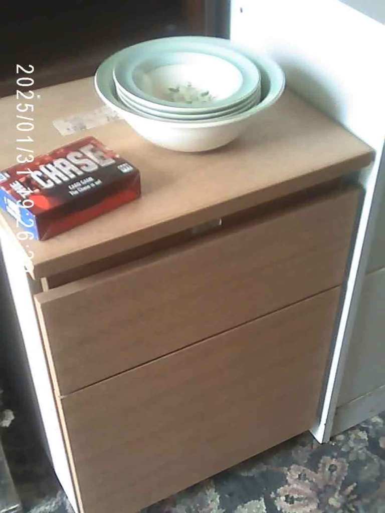 MODERN BEECH STYLE 2 DEEP DRAWER FILING CABINET. IN GOOD ORDER. VIEWING / COLLECTION