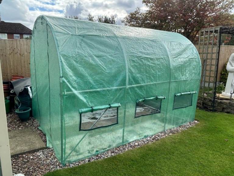 3x2 Meter Heavy Duty Steel Frame Polytunnel for Plant Support