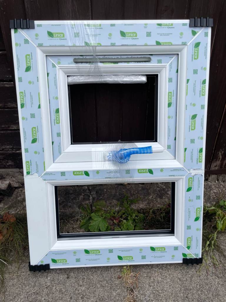 BRAND NEW UNUSED EXTERNAL DOOR AND TWO WINDOWS