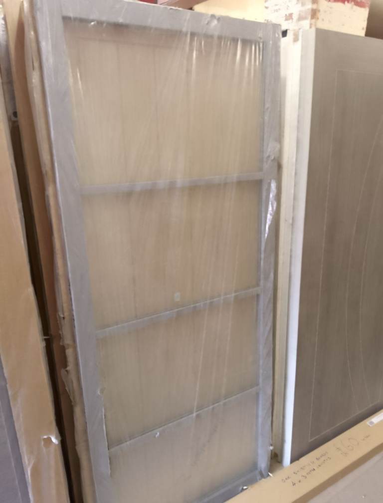 New Glazed Internal Door - Clear Glass Panel
