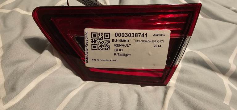 Rear offside / right light cluster for Renault Clio