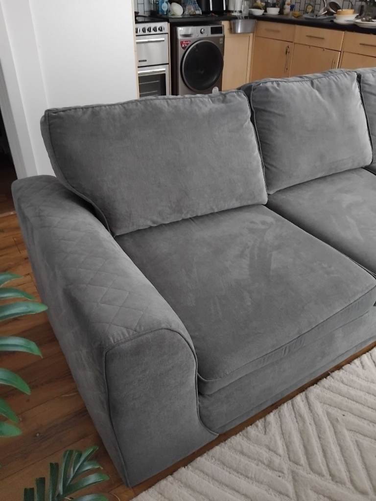 Corner Sofa, Graphite Grey - L Shaped