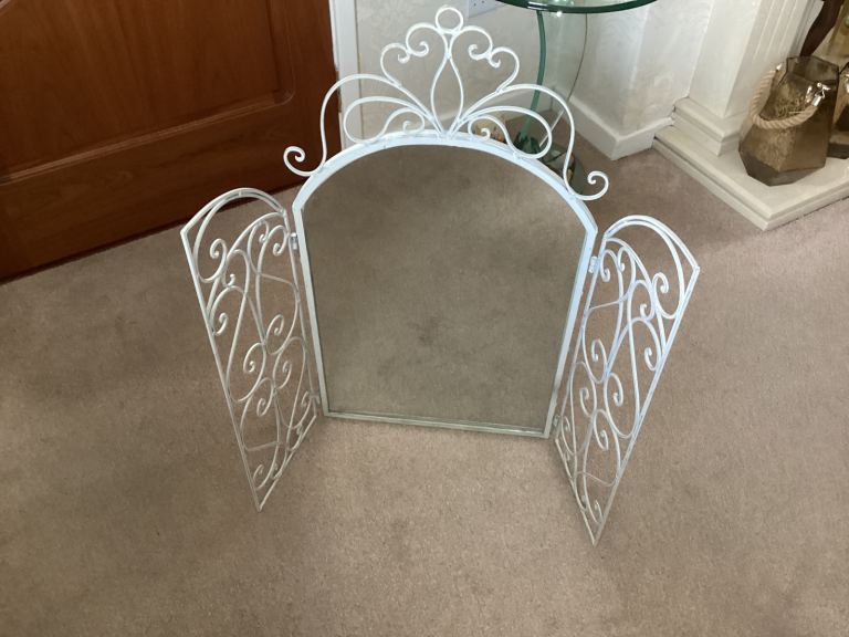 Wrought iron dressing table mirror 