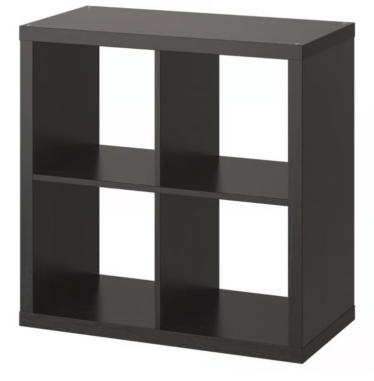 Kallax black brown 77x77cm