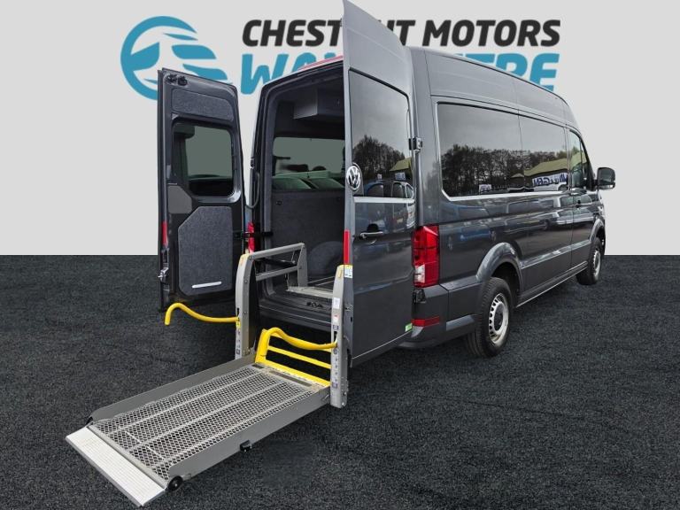 VW Crafter Auto WAV Wheelchair Access MWB Hi Roof Grey 19K Miles 2024 No VAT