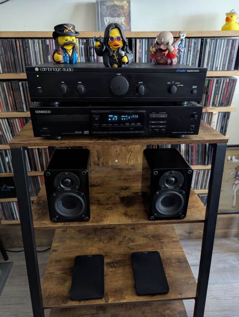 Kenwood CD Player, Cambridge Audio Amplifier and Tangent Speaker Hi-fi Bundle Deal