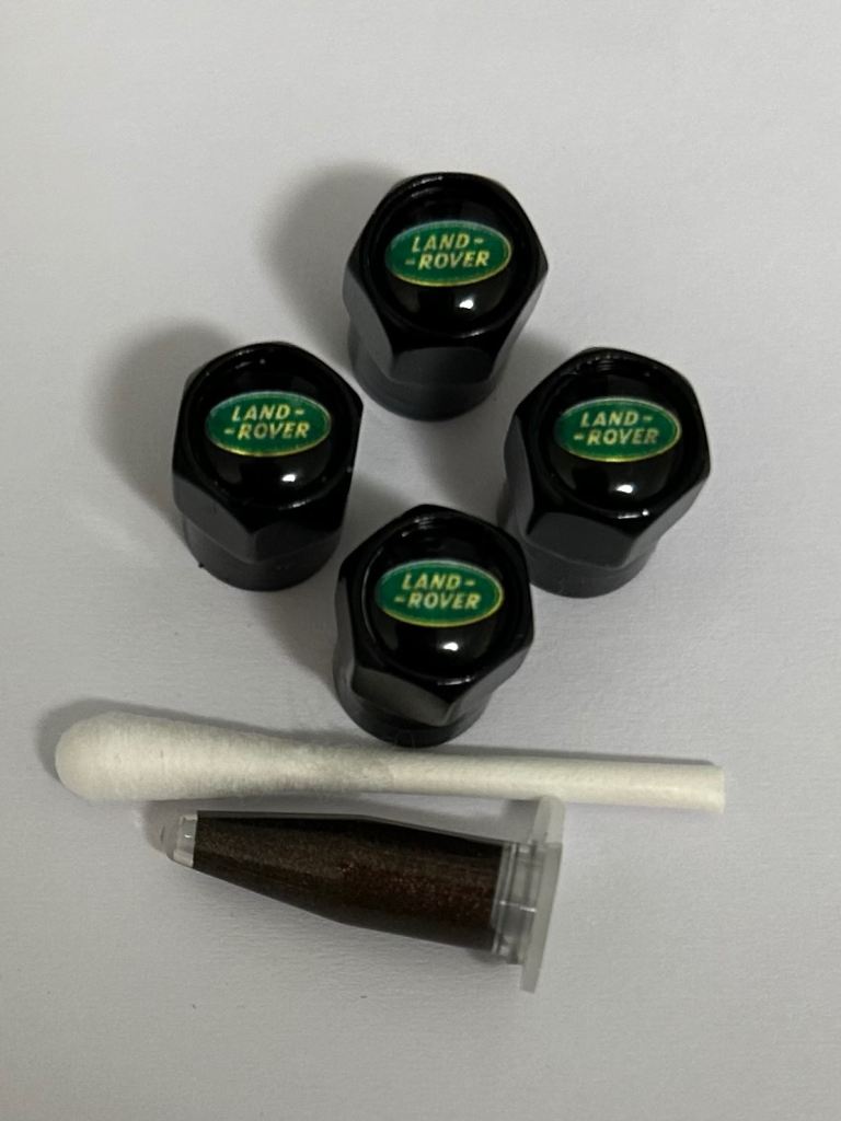Land Rover Tyre Valve Caps with Grease - Silver (4 pack)