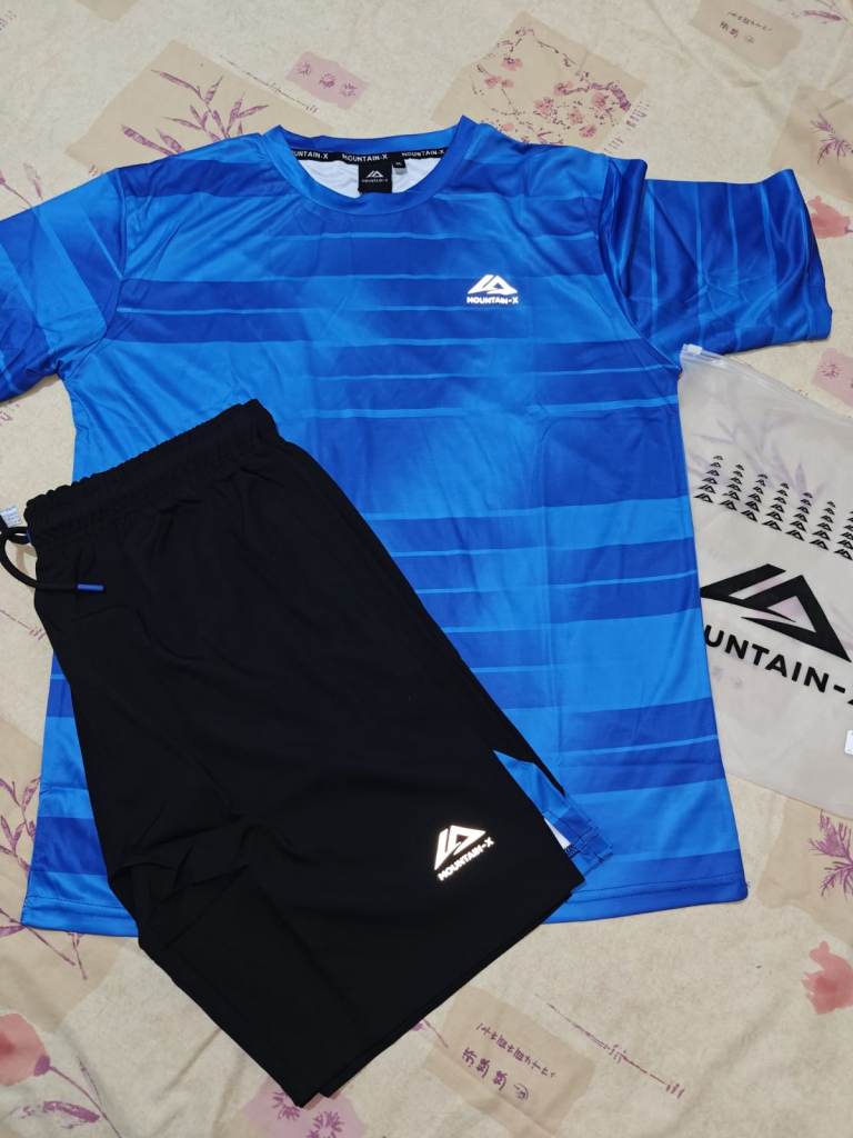 Mountain-X Men's Blue & Black Sports Set - New