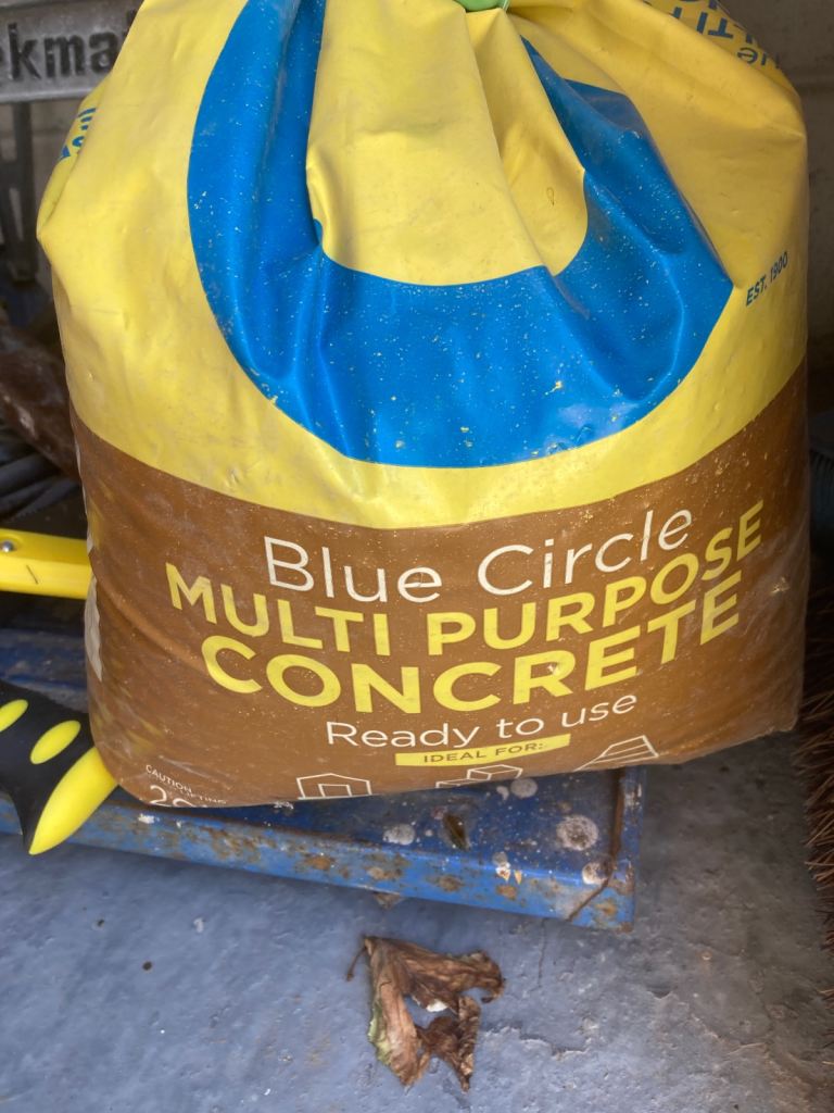 Concrete and slab layer.