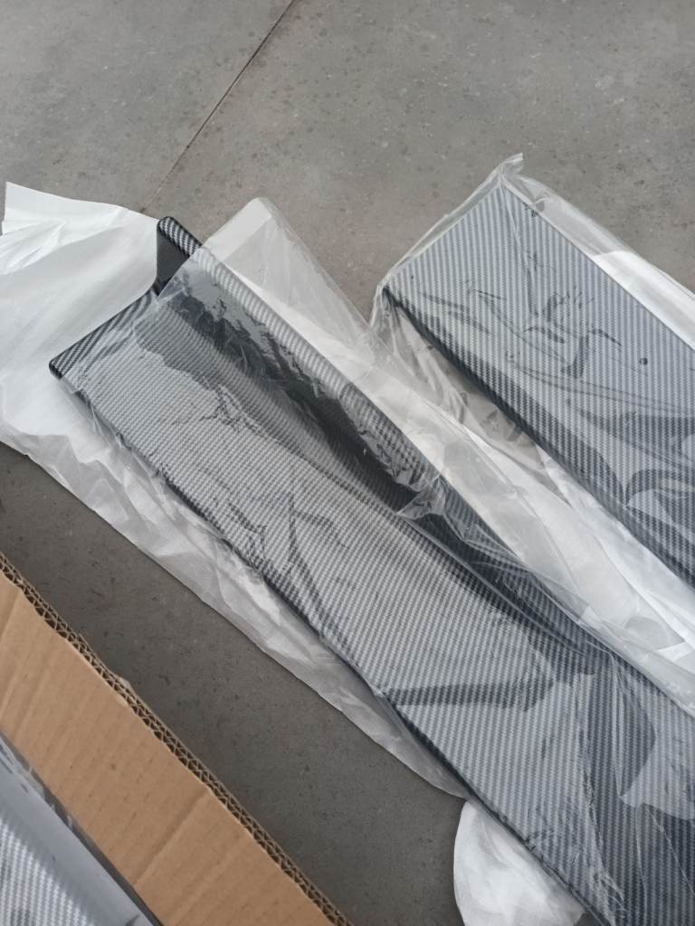 Mercedes C class carbon front splitter and skirts