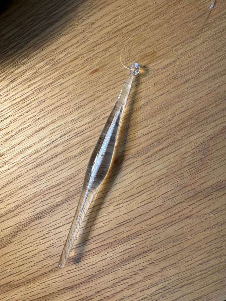 Icicle Christmas Ornament 