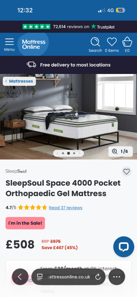 New in box sleep soul mattress 