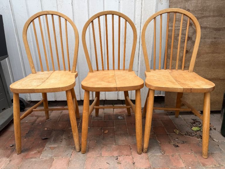 Three wooden chairs (Free)