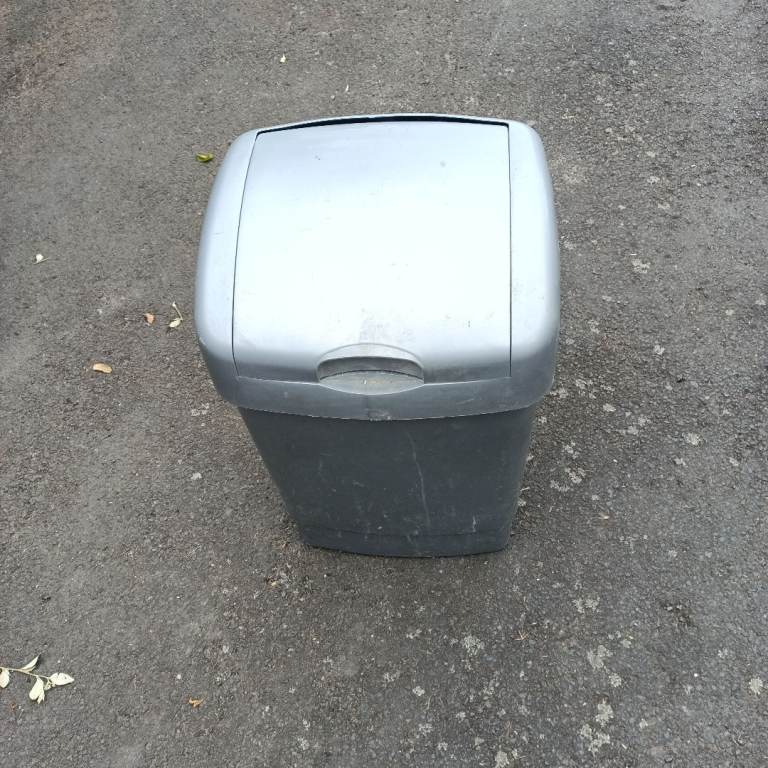 Silver Kitchen Bin