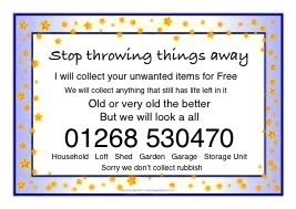 We will collect your unwanted / unloved items call us with WYH 👍