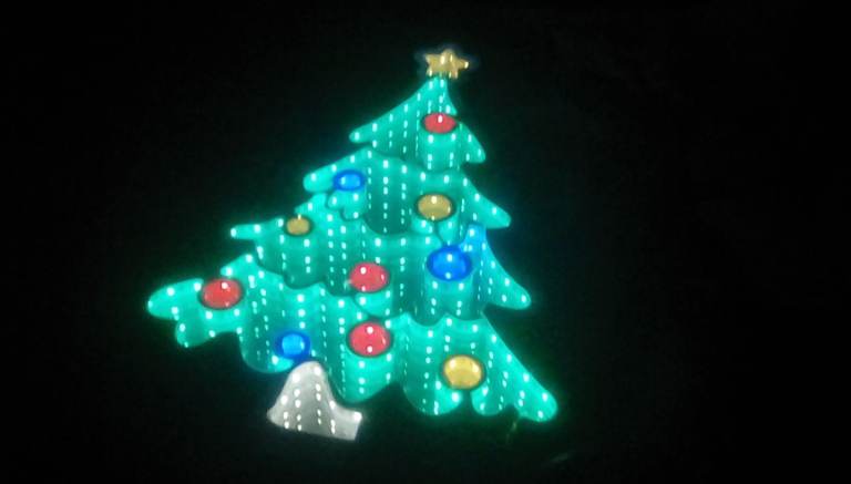 Christmas tunnel lights