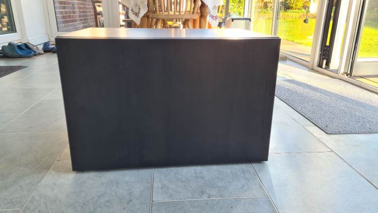 Ikea BESTA Black/Dark Brown Wooden Storage Unit – Good Condition