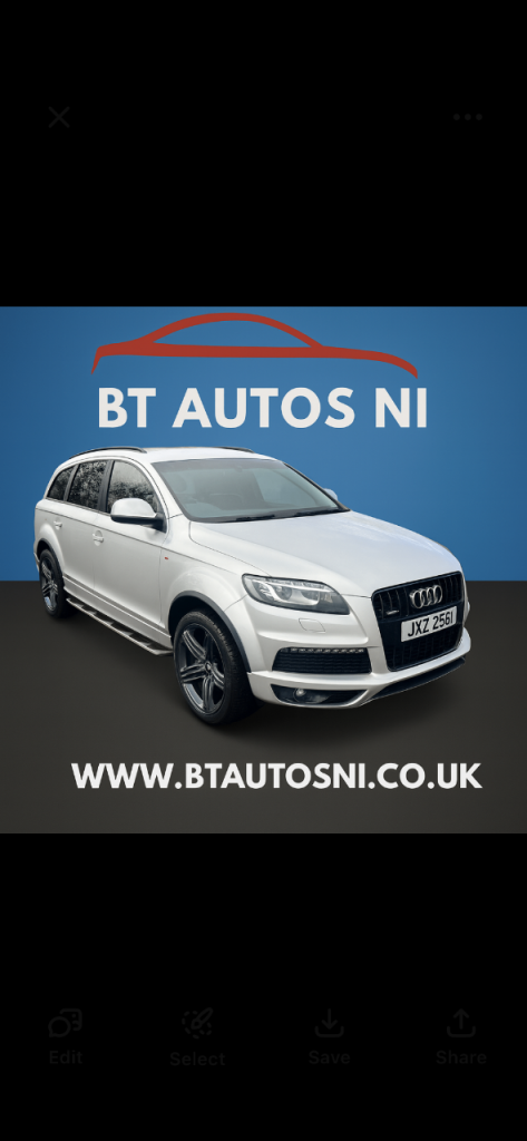 2014 Q7 3.0 TDI 245 Quattro S Line Plus 5dr Tip Auto FSH Mot Sept 26 6MTH RAC warranty