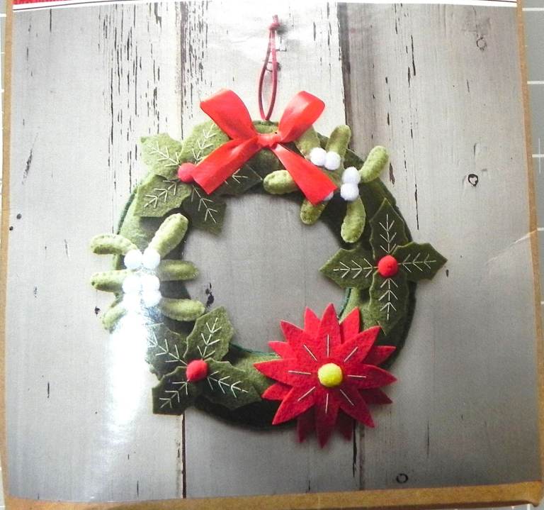 Felt Wreath Sewing Kit. Hobbycraft