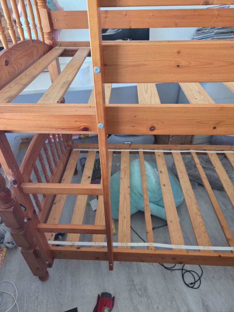 Sturdy Wooden Bunk Beds – Good Condition