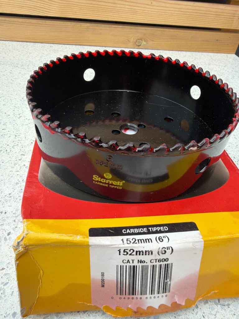 Starrett Carbide Tipped Hole Saw 152mm (6") – NEW
