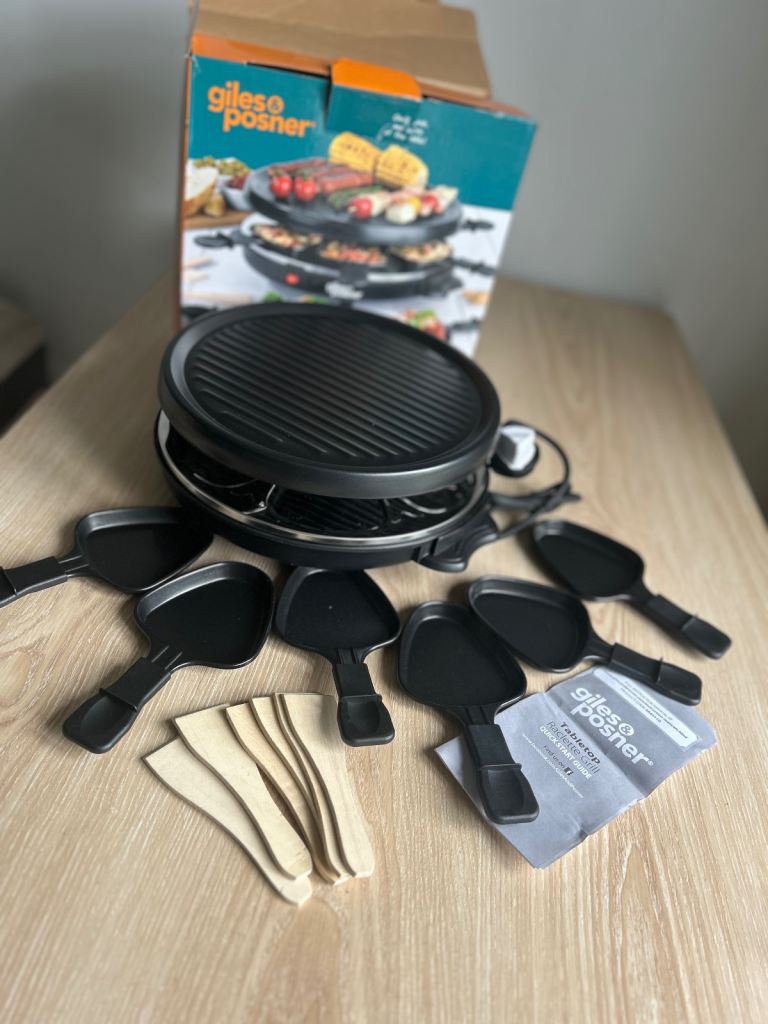 Brand new Giles Posner table top raclette grill