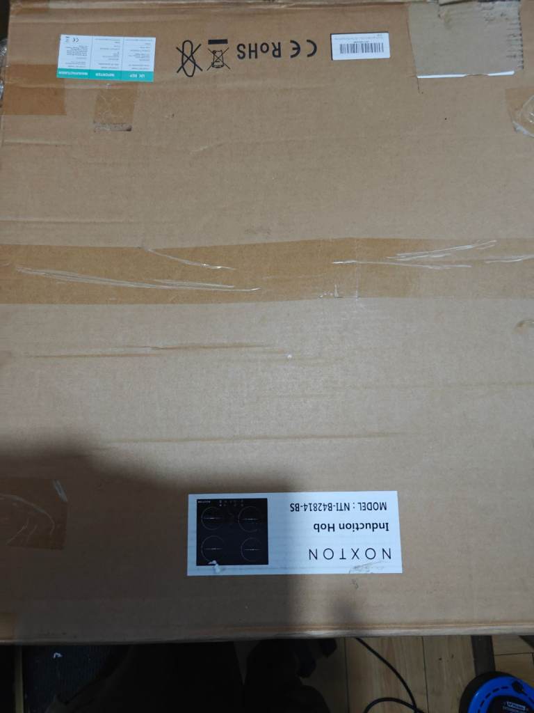 Noxton Plug in Induction Hob, 4 Zones Electric Hob 60cm, Touch Control with