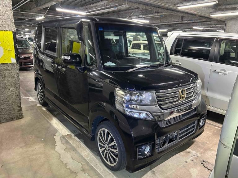 HONDA N-BOX CUSTOM G TURBO PACKAGE GOLD BADGE EDITION Purple Auto Petrol 2012