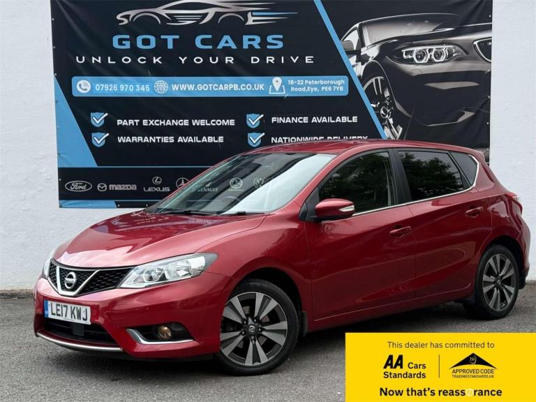 2017 Nissan Pulsar 1.2 DiG-T N-Connecta 5dr Xtronic HATCHBACK PETROL Automatic