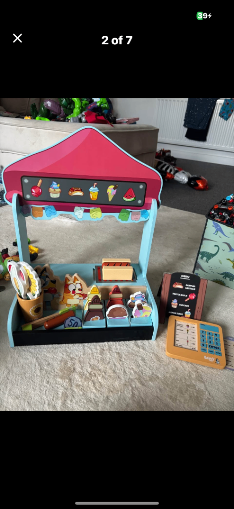 Bluey wooden toy cafe