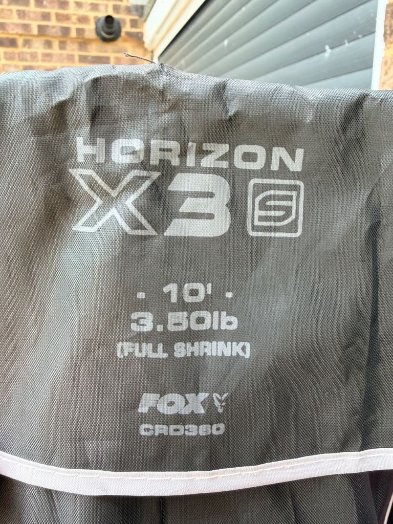 Fox Horizon X3 10ft 3.5LB tc carp rods x2 plus Trakker NXG 3 rod holdall