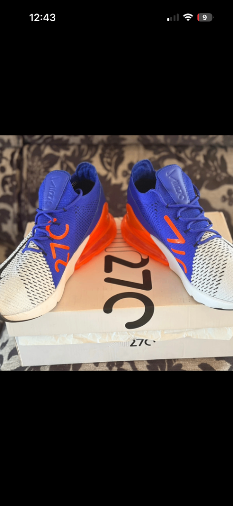 Nike air max 270 flyknit uk 7.5 