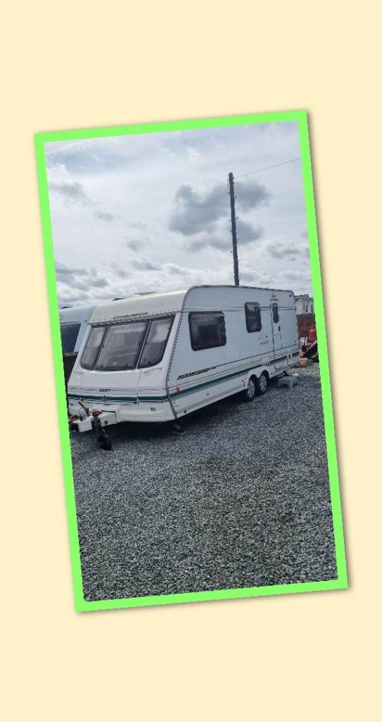 Swift conqueror twin axle 4  berth family caravan 
