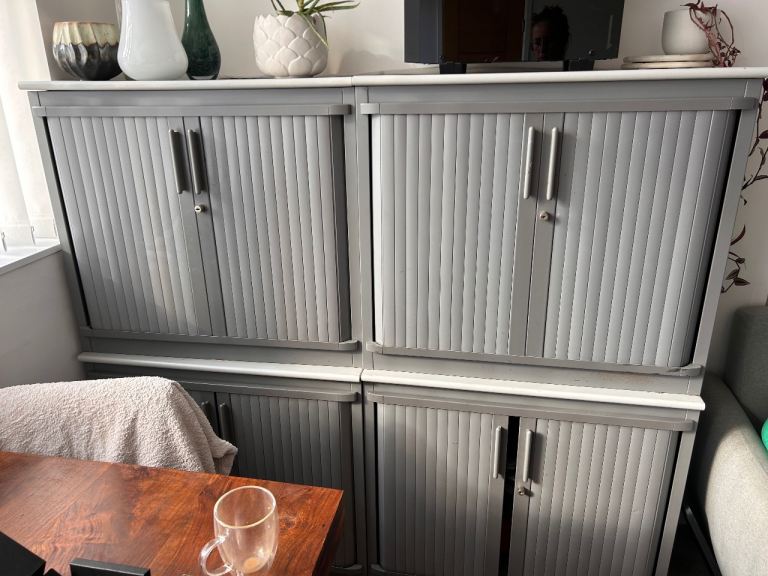Garage storage units grey £30 each
