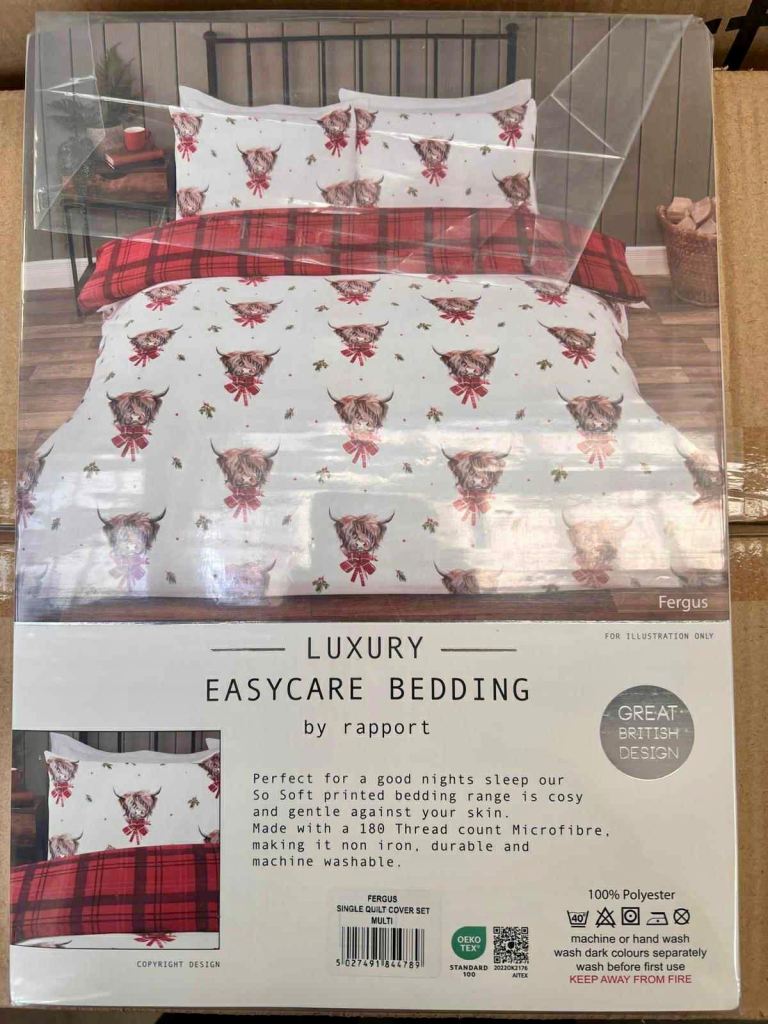 MacMoo Coo Highland Cow Duvet Set - Single