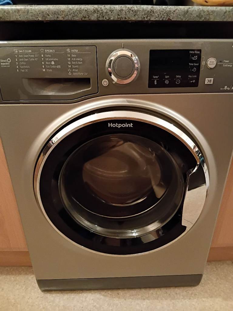 Hotpoint washing machine 8kg silver