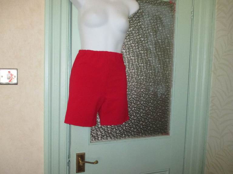 Ladies Red  Shorts – New without tags - The Leotard Company 