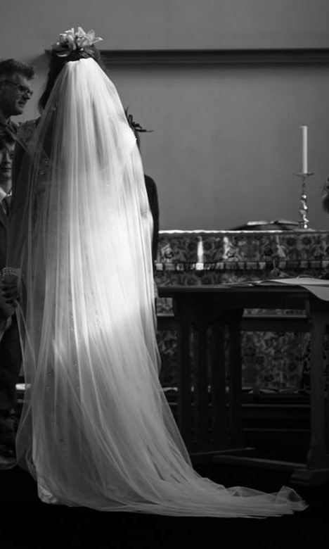 Wedding Bridal Veil Ivory Single Layer Floor length (190cm)